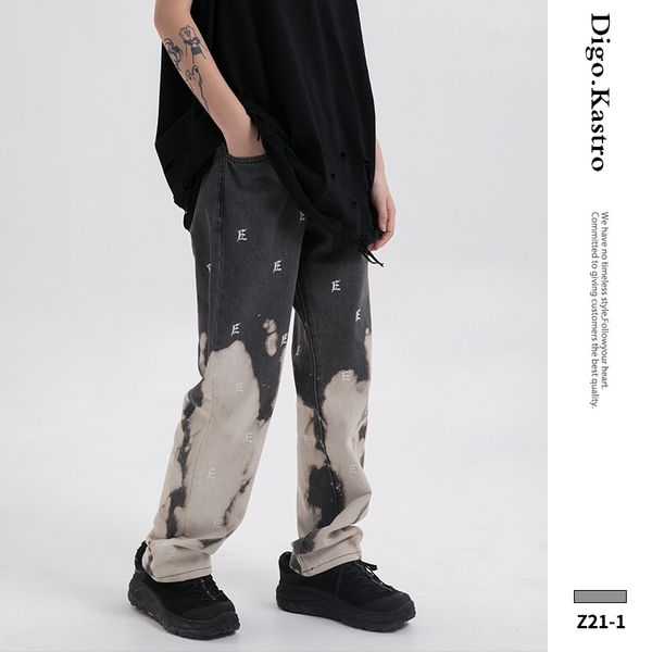2019 street fashion new jeans men original high street style spray color men jeans loose retro hip hop trousers, Blue
2019 street fashion new jeans men original high street style spray color men jeans loose retro hip hop trousers, Blue