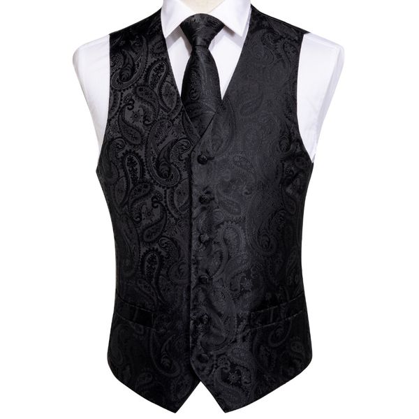dibangu men's black vest pocket square tie cufflinks hanky suit set for men wedding party business mj-109, Black;white
dibangu men's black vest pocket square tie cufflinks hanky suit set for men wedding party business mj-109, Black;white