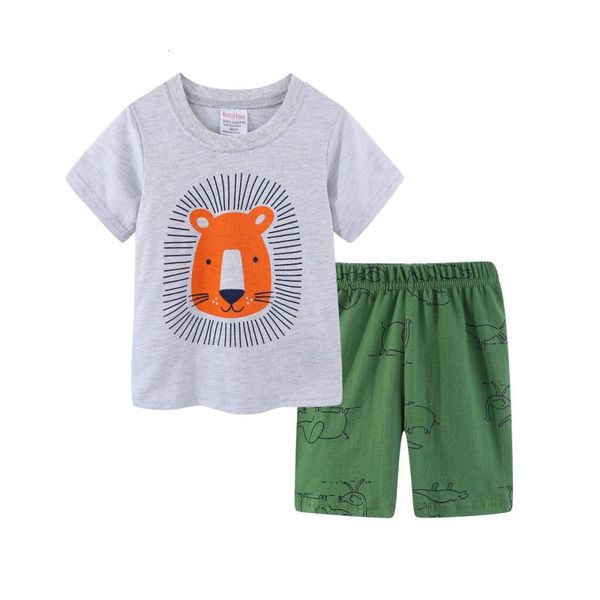 2020 summer cotton short sleeve pajamas kids clothes pajama set kids pyjamas pijamas gray lion cartoon 2-7t, Blue;red
2020 summer cotton short sleeve pajamas kids clothes pajama set kids pyjamas pijamas gray lion cartoon 2-7t, Blue;red