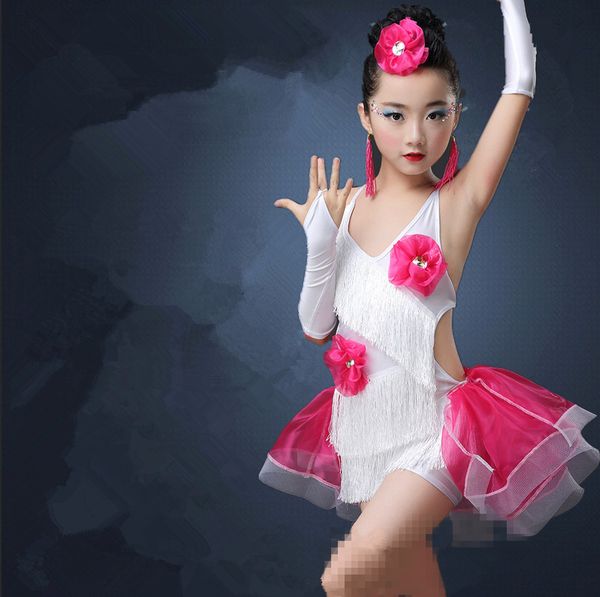 professional girls modern ballroom latin dance costumes fringe latin dance dress fluffy tulle skirt children latina dresses, Black;red
professional girls modern ballroom latin dance costumes fringe latin dance dress fluffy tulle skirt children latina dresses, Black;red