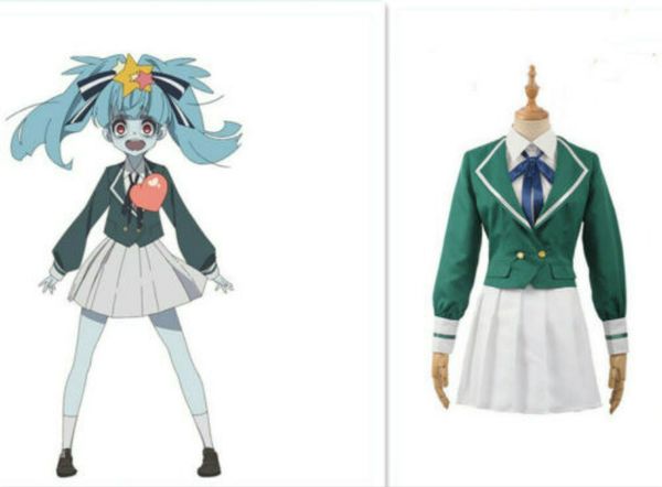 zombie land saga hoshikawa lily cosplay costume, Black;red