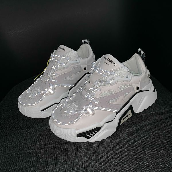 shujin women platform reflective sneakers running sports basket female black luminous fashion woman casual shoes dad style shoes
shujin women platform reflective sneakers running sports basket female black luminous fashion woman casual shoes dad style shoes