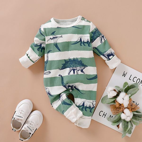 new born baby girl clothes dinosaur striped print newborn baby boy romper winter boy jumpsuit onesie rompers, Blue
new born baby girl clothes dinosaur striped print newborn baby boy romper winter boy jumpsuit onesie rompers, Blue