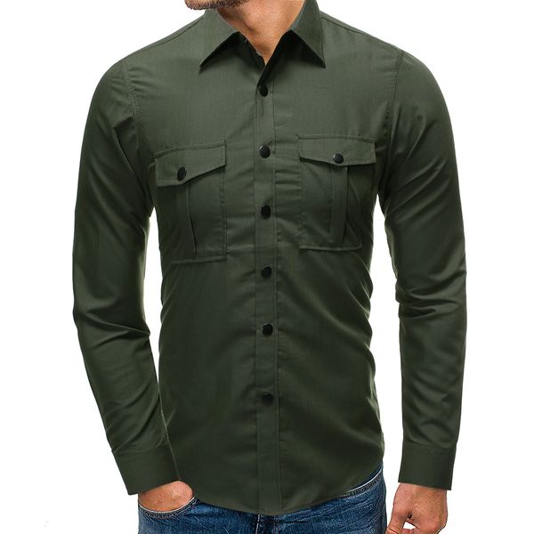 fashion casual shirts men social long sleeve black dress shirt male slim fit armygreen shirt multi-pocket cotton spring, White;black
fashion casual shirts men social long sleeve black dress shirt male slim fit armygreen shirt multi-pocket cotton spring, White;black