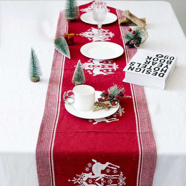170*35cm christmas decorations tablecloth cotton linen embroidery elk printed table flag christmas party xmas table supplies dhl wx9-1713
170*35cm christmas decorations tablecloth cotton linen embroidery elk printed table flag christmas party xmas table supplies dhl wx9-1713