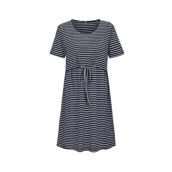 women's maternity dresses short sleeve striped print nursing dress for breastfeeding pregnants dress comfortable casual, White
women's maternity dresses short sleeve striped print nursing dress for breastfeeding pregnants dress comfortable casual, White