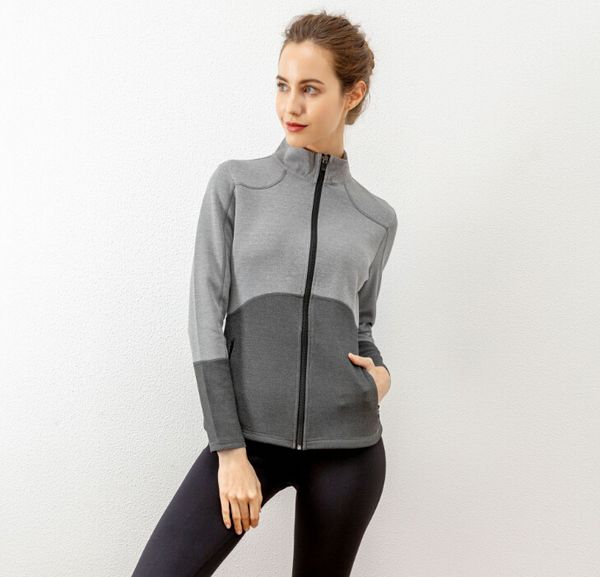 fitness clothes women's autumn and winter new outdoor training running zipper cardigan stitching sports yoga clothes, White;black
fitness clothes women's autumn and winter new outdoor training running zipper cardigan stitching sports yoga clothes, White;black