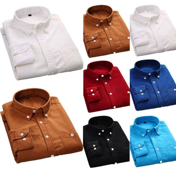 autumn winter men's casual long sleeve corduroy shirt cotton solid color basic shirts blouse -3xl, White;black
autumn winter men's casual long sleeve corduroy shirt cotton solid color basic shirts blouse -3xl, White;black