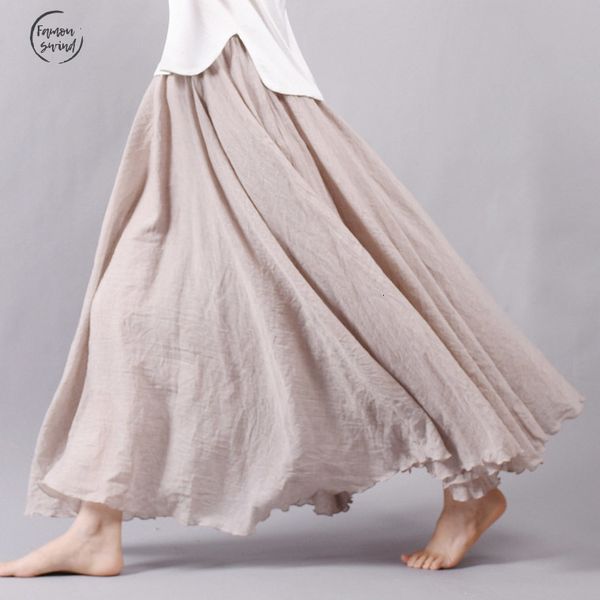 skirts a line women linen cotton long elastic waist pleated maxi skirts beach boho vintage summer skirts faldas saia, Black
skirts a line women linen cotton long elastic waist pleated maxi skirts beach boho vintage summer skirts faldas saia, Black
