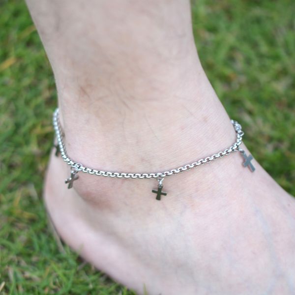 diy 316l stainless steel anklet chain with small cross charms stainless steel ankle bracelet foot jewelry a002, Red;blue
diy 316l stainless steel anklet chain with small cross charms stainless steel ankle bracelet foot jewelry a002, Red;blue