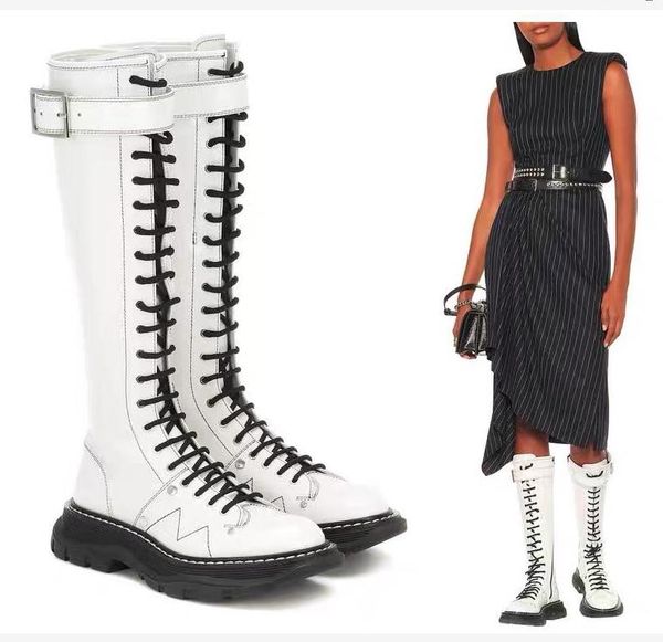 bonjean leather riding boots for woman round toe lace-up knee high boots flat long ladies shoes white, Black
bonjean leather riding boots for woman round toe lace-up knee high boots flat long ladies shoes white, Black