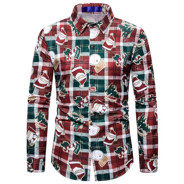 men dress shirts christmas costume santa snowman print shirt long sleeve turn down collar streetwear shirts button camisa, White;black
men dress shirts christmas costume santa snowman print shirt long sleeve turn down collar streetwear shirts button camisa, White;black