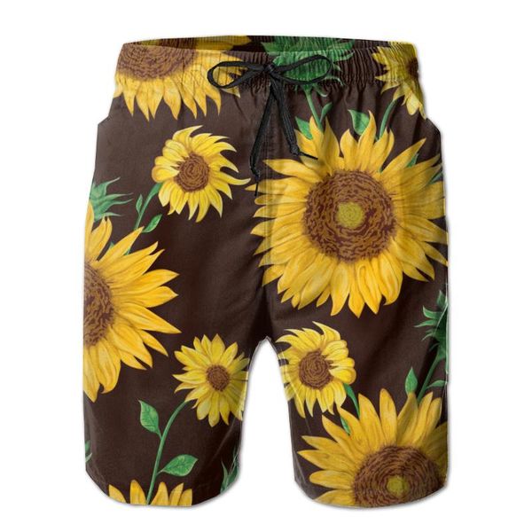 mens swimming shorts swimwear sunflowers with buds and leaf men trunks swimsuit man beach wear short pants bermuda boardshorts, White;black
mens swimming shorts swimwear sunflowers with buds and leaf men trunks swimsuit man beach wear short pants bermuda boardshorts, White;black