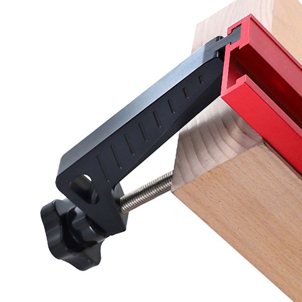 1pc wood clamp aluminum alloy screw clamp g clip for 45 type t-track chute woodworking tool
1pc wood clamp aluminum alloy screw clamp g clip for 45 type t-track chute woodworking tool