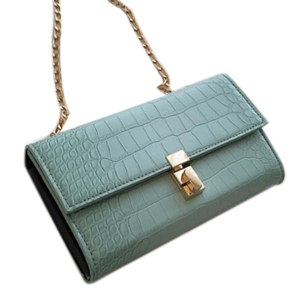 summer new stone pattern flip bag leather women's handbag chain chain shoulder messenger bag green
summer new stone pattern flip bag leather women's handbag chain chain shoulder messenger bag green