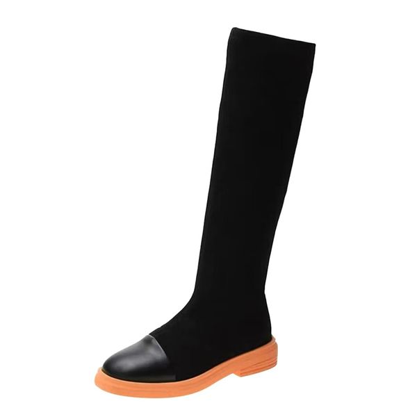 suede thigh high boots women's knee bare boots platform-bottom flat round toe casual long tube booties femme hiver 2020, Black
suede thigh high boots women's knee bare boots platform-bottom flat round toe casual long tube booties femme hiver 2020, Black