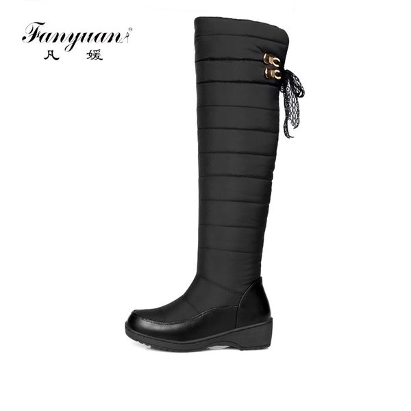 fanyuan new womens over the knee snow boots waterproof thick fur down warm winter boots platform slip casual shoes big size 44, Black
fanyuan new womens over the knee snow boots waterproof thick fur down warm winter boots platform slip casual shoes big size 44, Black