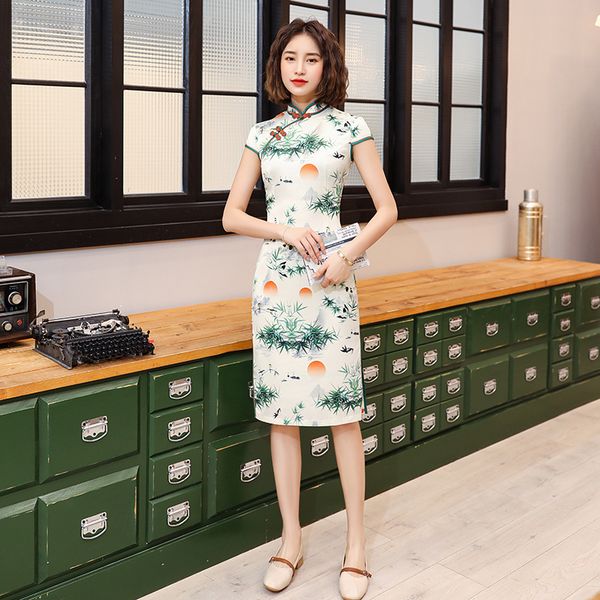 new arrival printed chinese satin silk cheongsam china style elegant daily traditional dress mandarin collar qipao -4xl, Red
new arrival printed chinese satin silk cheongsam china style elegant daily traditional dress mandarin collar qipao -4xl, Red