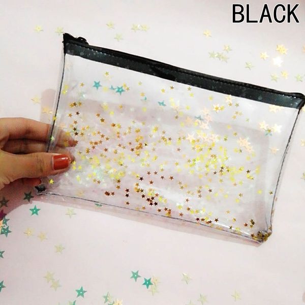 new cute transparent glitter stars silica gel pvc plastic water proof pencil bag pencil case cosmetic bag school supply
new cute transparent glitter stars silica gel pvc plastic water proof pencil bag pencil case cosmetic bag school supply