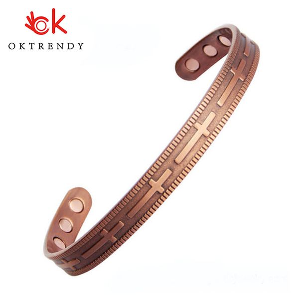 oktrendy magnetic copper bangle women gift rose cross carving cuff bracelet energy pure copper bracelets bangles for women, Black
oktrendy magnetic copper bangle women gift rose cross carving cuff bracelet energy pure copper bracelets bangles for women, Black