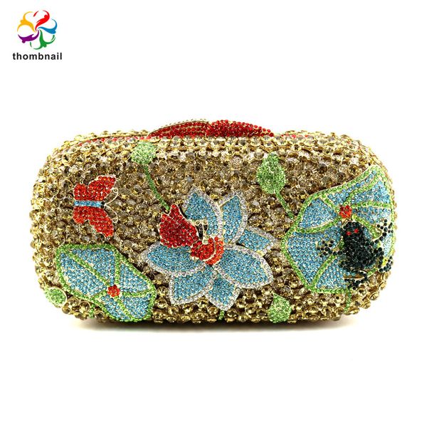 gold plated crystal women evening bag hollow out flower rhinestone handbag purse wedding party clutch
gold plated crystal women evening bag hollow out flower rhinestone handbag purse wedding party clutch