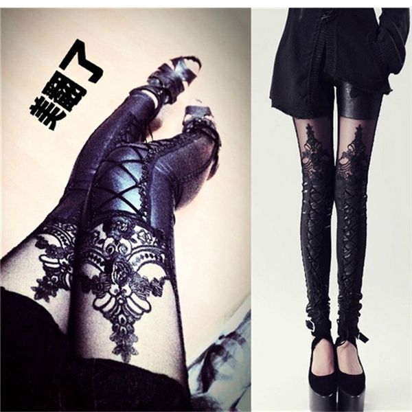 casual patchwork lace with elastic band pencil pants for women fashion pants ankle length stretchy trousers, Black;white
casual patchwork lace with elastic band pencil pants for women fashion pants ankle length stretchy trousers, Black;white