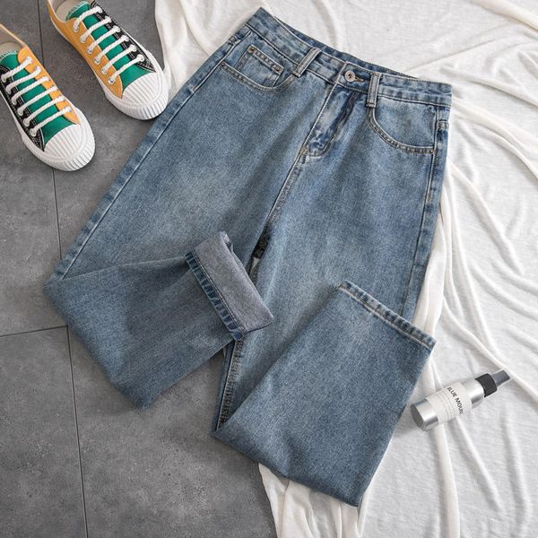 loose straight boyfriend jeans female spring retro women jeans vaqueros mujer high waist casual denim harem pants c5314, Blue
loose straight boyfriend jeans female spring retro women jeans vaqueros mujer high waist casual denim harem pants c5314, Blue
