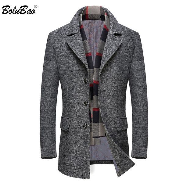 bolubao men wool blends coats winter new casual thickening men's wool coat with scarf quality brand blends coat male, Black
bolubao men wool blends coats winter new casual thickening men's wool coat with scarf quality brand blends coat male, Black