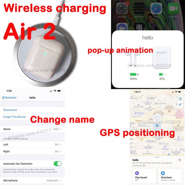 Can change the name with gp h1 chip wirele headphone generation 2 bluetooth head et air auto paring earphone with pop up window
Can change the name with gp h1 chip wirele headphone generation 2 bluetooth head et air auto paring earphone with pop up window