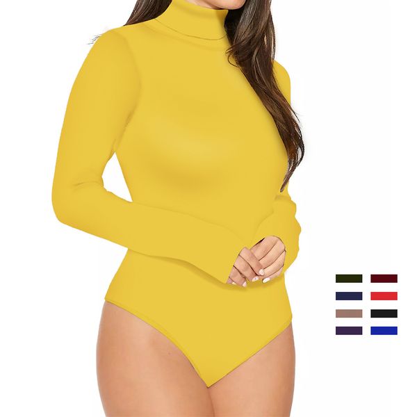 ypser solid knitted turtle neck skinny warm bodysuit women long sleeve bodycon sheer body suit, Black;white
ypser solid knitted turtle neck skinny warm bodysuit women long sleeve bodycon sheer body suit, Black;white