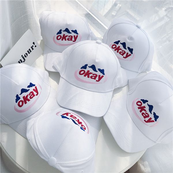 ok letter hat white duck tongue hat yuansufeng women's baseball cap sun in spring and summer, Black;white
ok letter hat white duck tongue hat yuansufeng women's baseball cap sun in spring and summer, Black;white
