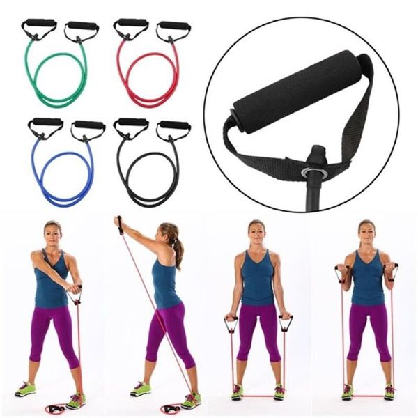 5 color foam, latex stretch arm apparatus training bands practical fitness pull rope puller portable durable chest expander, Black;white
5 color foam, latex stretch arm apparatus training bands practical fitness pull rope puller portable durable chest expander, Black;white