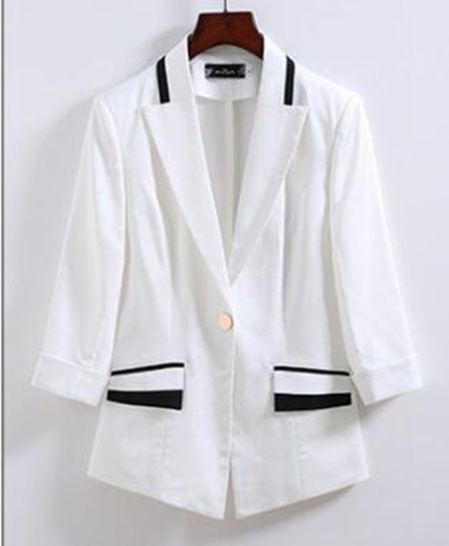 women spring and autumn fashion new boutique joker slim personality trend elegant temperament short style small suit jacket / 567565 s-3xl, White;black
women spring and autumn fashion new boutique joker slim personality trend elegant temperament short style small suit jacket / 567565 s-3xl, White;black