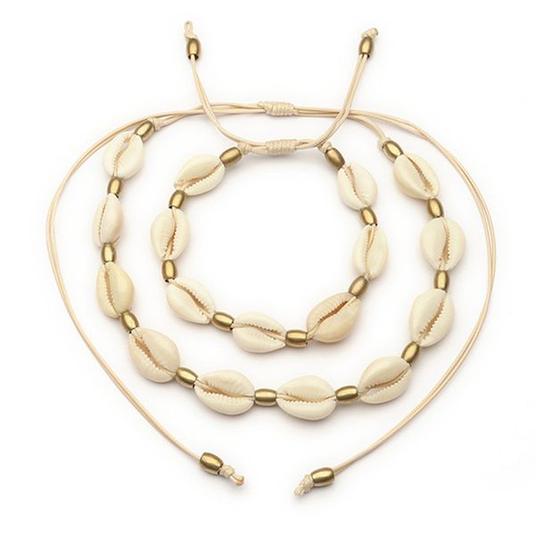 fashion gold color bead cowrie shell choker necklace for women white brown black rope chain necklace beach statement collier, Golden;silver
fashion gold color bead cowrie shell choker necklace for women white brown black rope chain necklace beach statement collier, Golden;silver