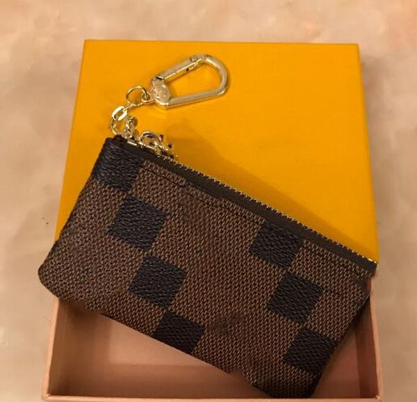 4 color key pouch damier leather holds famous classical women key holder coin purse small leather key wallets, Black
4 color key pouch damier leather holds famous classical women key holder coin purse small leather key wallets, Black
