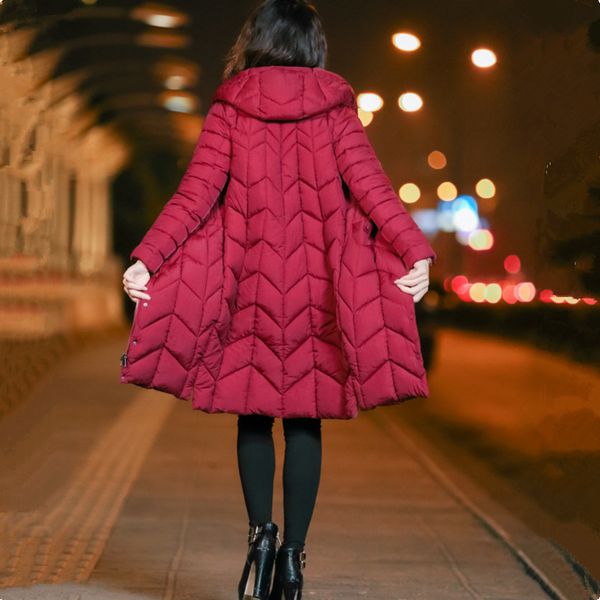 down cotton parka padded jacket women simple fashion polyline solid hooded long coat female thick cotton-jacket high quality, Black
down cotton parka padded jacket women simple fashion polyline solid hooded long coat female thick cotton-jacket high quality, Black