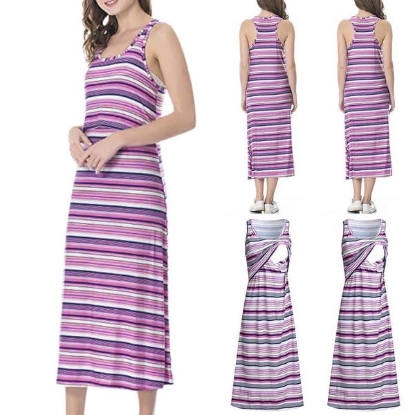 summer women's maternity dress pregnancy dress sleeveless floral stripe nursing baby clothes fashion pregnancy clothes, White
summer women's maternity dress pregnancy dress sleeveless floral stripe nursing baby clothes fashion pregnancy clothes, White