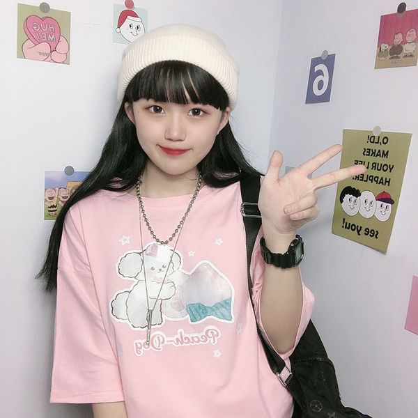 harajuku kawaii cartoon graphic tee shirts women summer korean short sleeve all cotton t shirt schoolgirl clothes, White
harajuku kawaii cartoon graphic tee shirts women summer korean short sleeve all cotton t shirt schoolgirl clothes, White