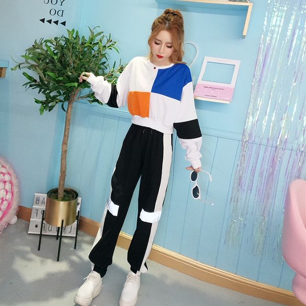 suit womens 2020 spring and autumn new style western-style net red temperament fashion all-match sweater loose trousers two-piece set, Black;white
suit womens 2020 spring and autumn new style western-style net red temperament fashion all-match sweater loose trousers two-piece set, Black;white