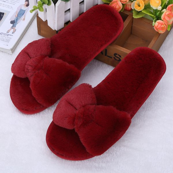 6 colors winter women slippers cartoon bowknot slippers indoor home shoes warm shoes plush pantufas with bowtie loafers, Black
6 colors winter women slippers cartoon bowknot slippers indoor home shoes warm shoes plush pantufas with bowtie loafers, Black