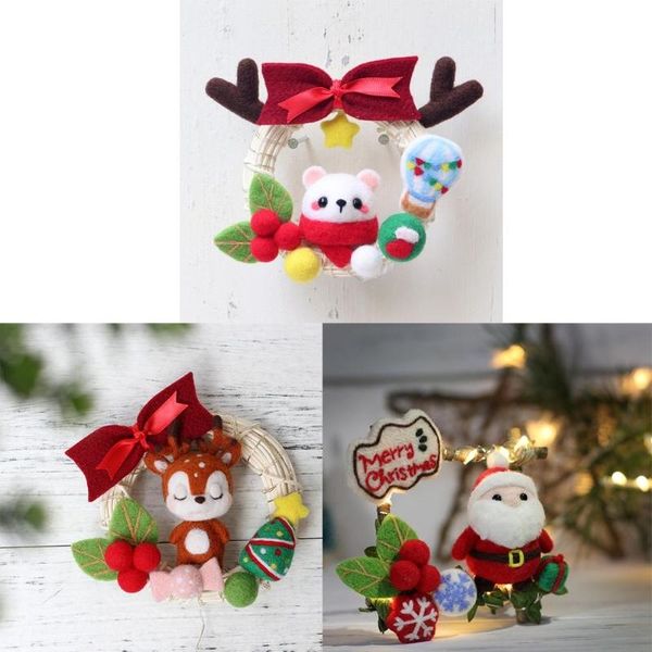 diy handmade wool felt materials package rattan ring light string crafts christmas decorations
diy handmade wool felt materials package rattan ring light string crafts christmas decorations