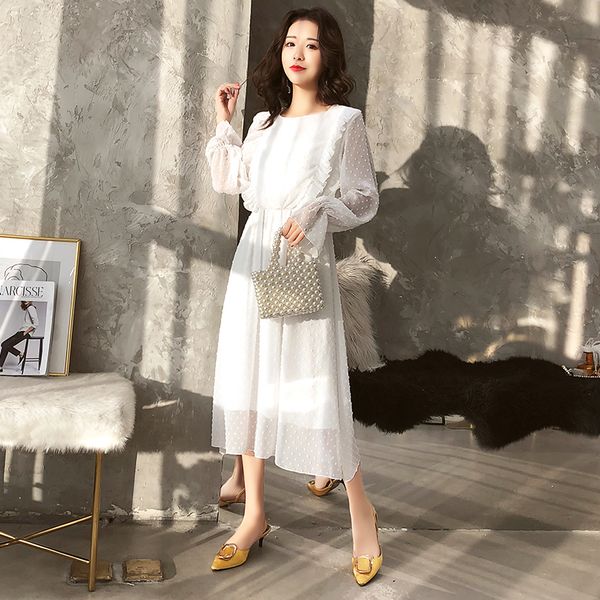 women spring chiffon dress vintage long sleeve ruffled party summer ladies beach vestidos strand jurk dresses female, Black;gray
women spring chiffon dress vintage long sleeve ruffled party summer ladies beach vestidos strand jurk dresses female, Black;gray