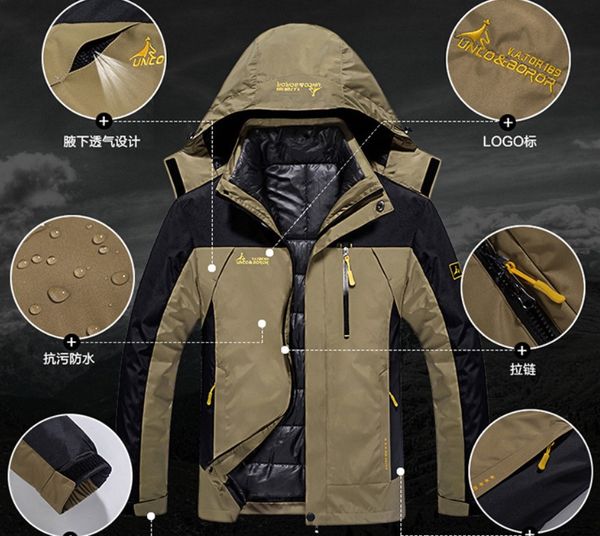 three-in-one assault clothing for men and women couples large size two-piece winter warm coat 2019 explosions mountaineering clothing
three-in-one assault clothing for men and women couples large size two-piece winter warm coat 2019 explosions mountaineering clothing