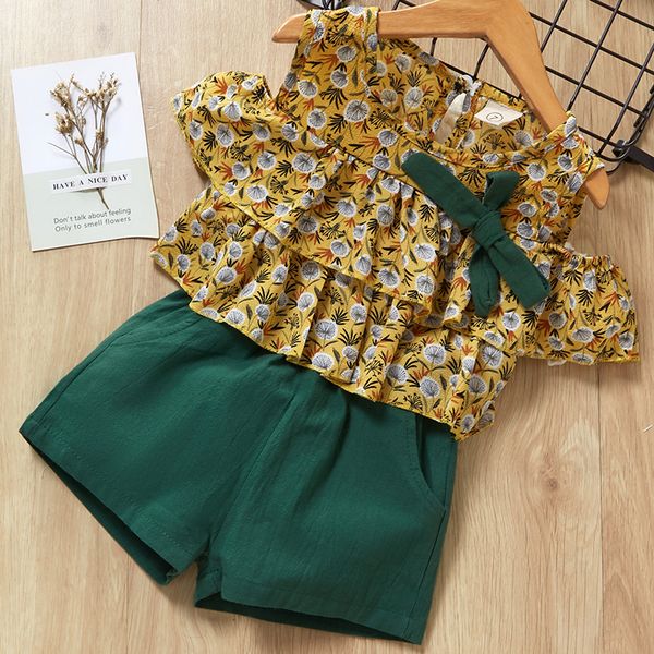 girls outfits 2pcs clothing sets printed chiffon cake off shoulder tshirt+short suits designer clothes baby tracksuit kids boutique clothing, White
girls outfits 2pcs clothing sets printed chiffon cake off shoulder tshirt+short suits designer clothes baby tracksuit kids boutique clothing, White