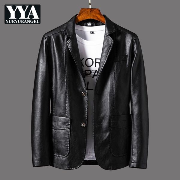 men's fur & faux motorcycle pu leather jacket men casual slim fit lapel blazer spring autumn street single breasted formal coat plus si, Black
men's fur & faux motorcycle pu leather jacket men casual slim fit lapel blazer spring autumn street single breasted formal coat plus si, Black