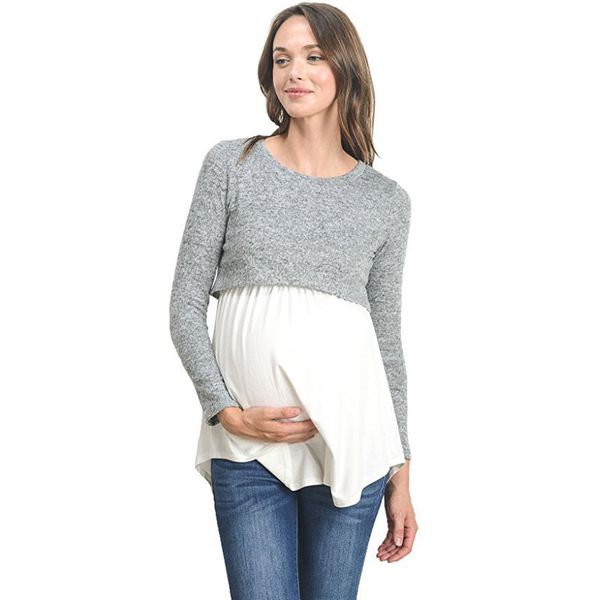 long sleeve breastfeeding pregnancy nursing maternity clothes for pregnant women feeding shirts maternity tees clothing y190529, White
long sleeve breastfeeding pregnancy nursing maternity clothes for pregnant women feeding shirts maternity tees clothing y190529, White