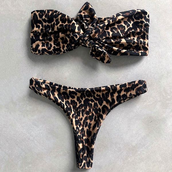 leopard bikini 2019 chest bow knot swimsuit women floral print swimwear bandeau bikini set female brazilian bathing suits
leopard bikini 2019 chest bow knot swimsuit women floral print swimwear bandeau bikini set female brazilian bathing suits