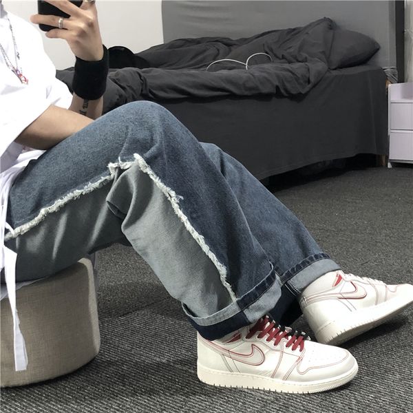 autumn new jeans men fashion wash collision color straight casual denim pants man streetwear hip hop loose jeans male clothes, Blue
autumn new jeans men fashion wash collision color straight casual denim pants man streetwear hip hop loose jeans male clothes, Blue
