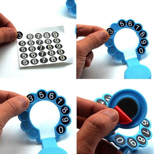 1pc multifunction car styling mini round ssign phone number code temporary parking card plate car accessary 3 colors
1pc multifunction car styling mini round ssign phone number code temporary parking card plate car accessary 3 colors