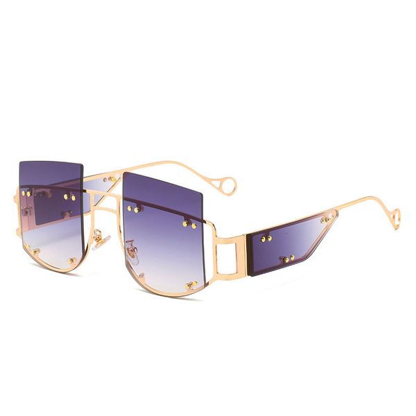 oversized ladies sunglasses 2020 fashion metal curved half rimless sunglasses men women big frames goggles shades glasses uv400, White;black
oversized ladies sunglasses 2020 fashion metal curved half rimless sunglasses men women big frames goggles shades glasses uv400, White;black